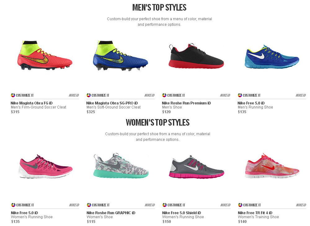 nike build your own sneaker