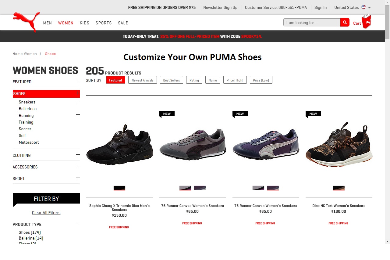 how much do puma shoes cost